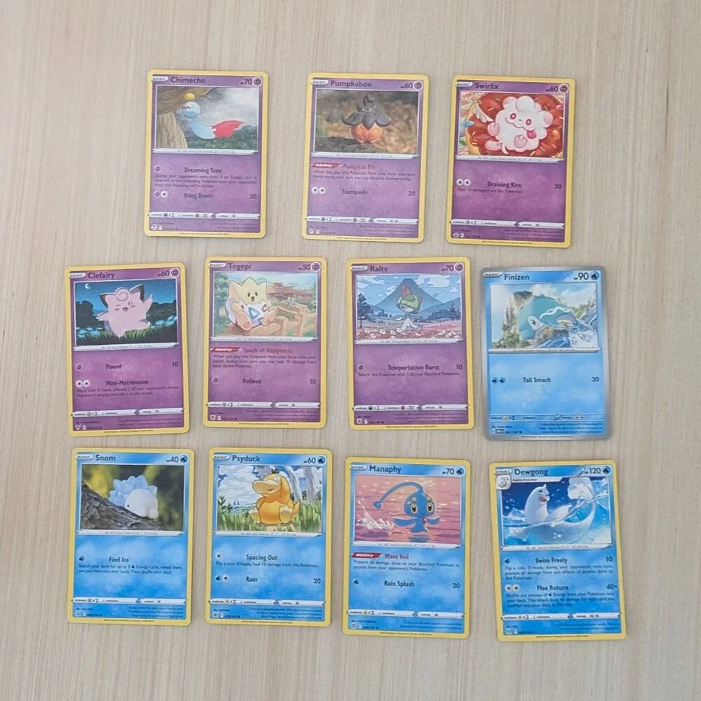 42 Pokemon TCG Trading Cards - Trainer Fire Water Psychic Dark Electric Fighting - Picture 5 of 7